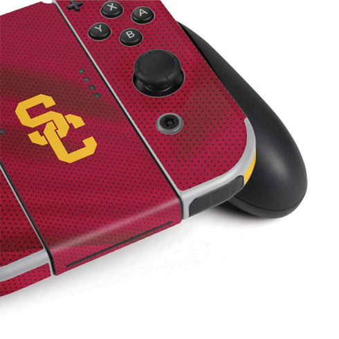 University of Southern California USC Trojans Jersey Nintendo Switch OLED (2021) Skin